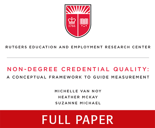 Image of Non-degree Credential Quality Report Cover