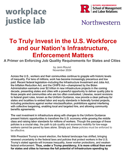 Image of Infrastructure Enforcement Brief