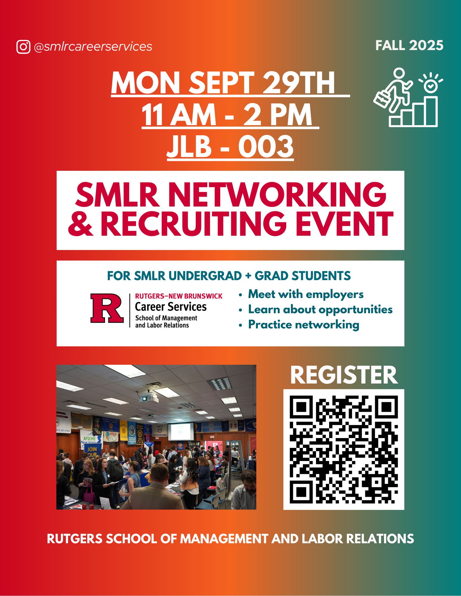 Image of SMLR Networking & Recruiting Event Flyer