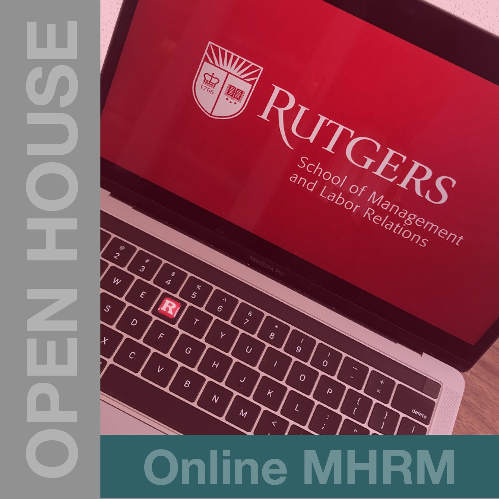 image of computer for online MHRM open house