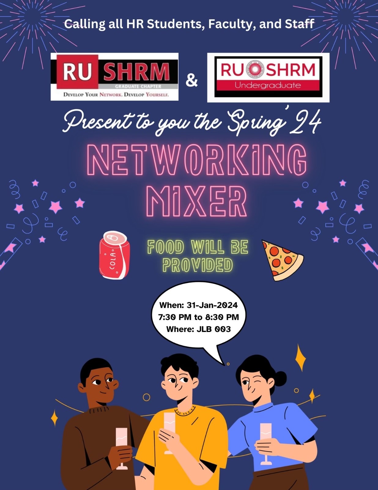 Image of RUSHRM Networking event graphic