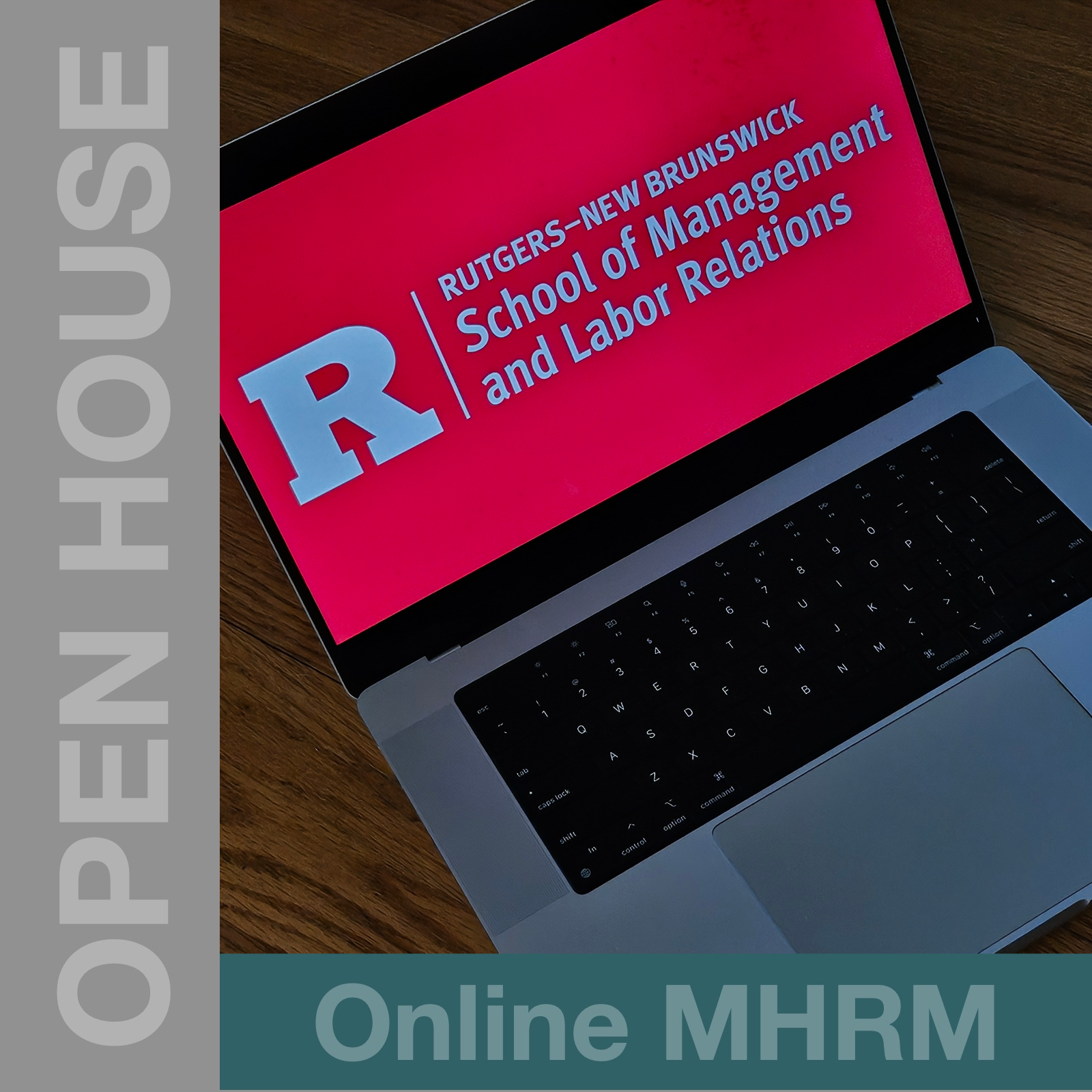 image of computer for online MHRM open house