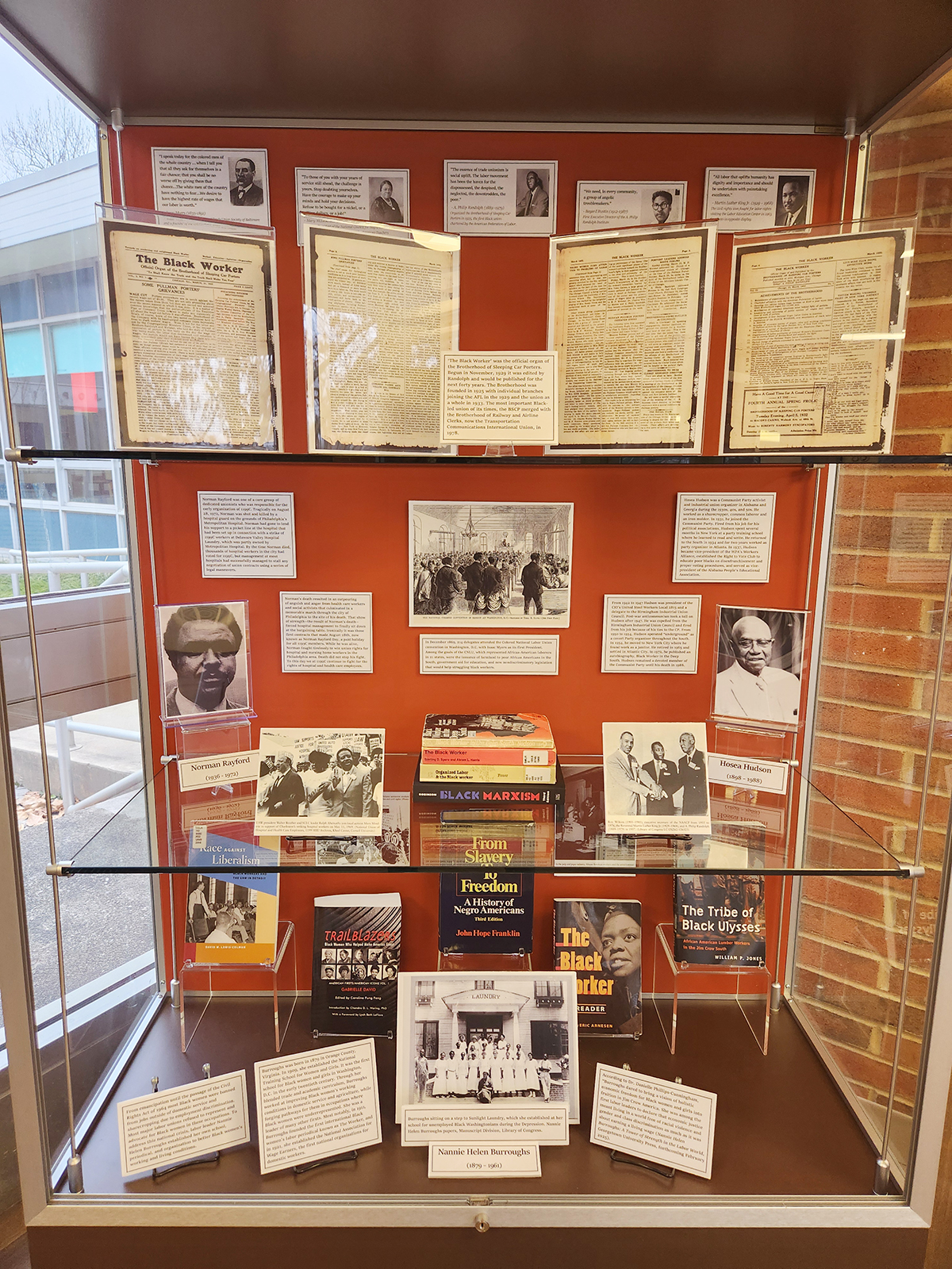 Image of Black Labor History Display at the LEC