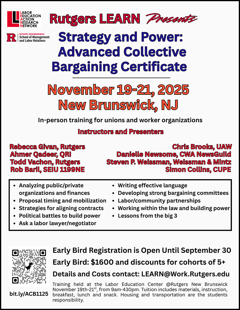 Image of Strategy and Power Collective Bargaining Certificate