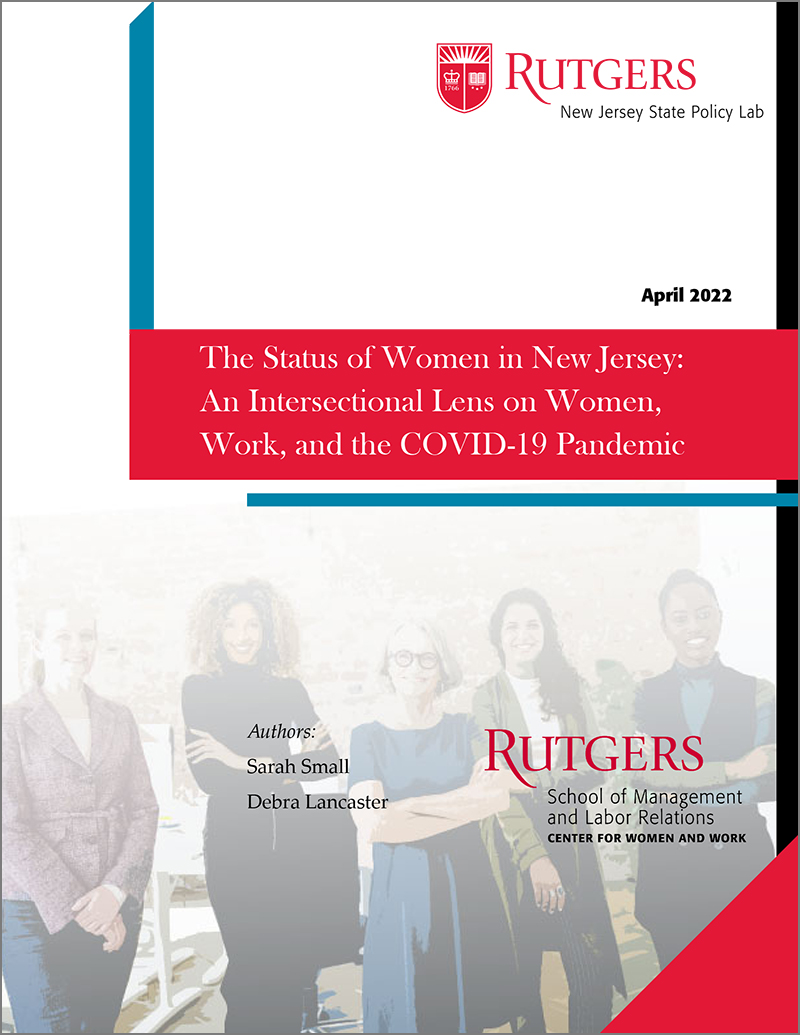 Image of report cover for The Status of Women in New Jersey