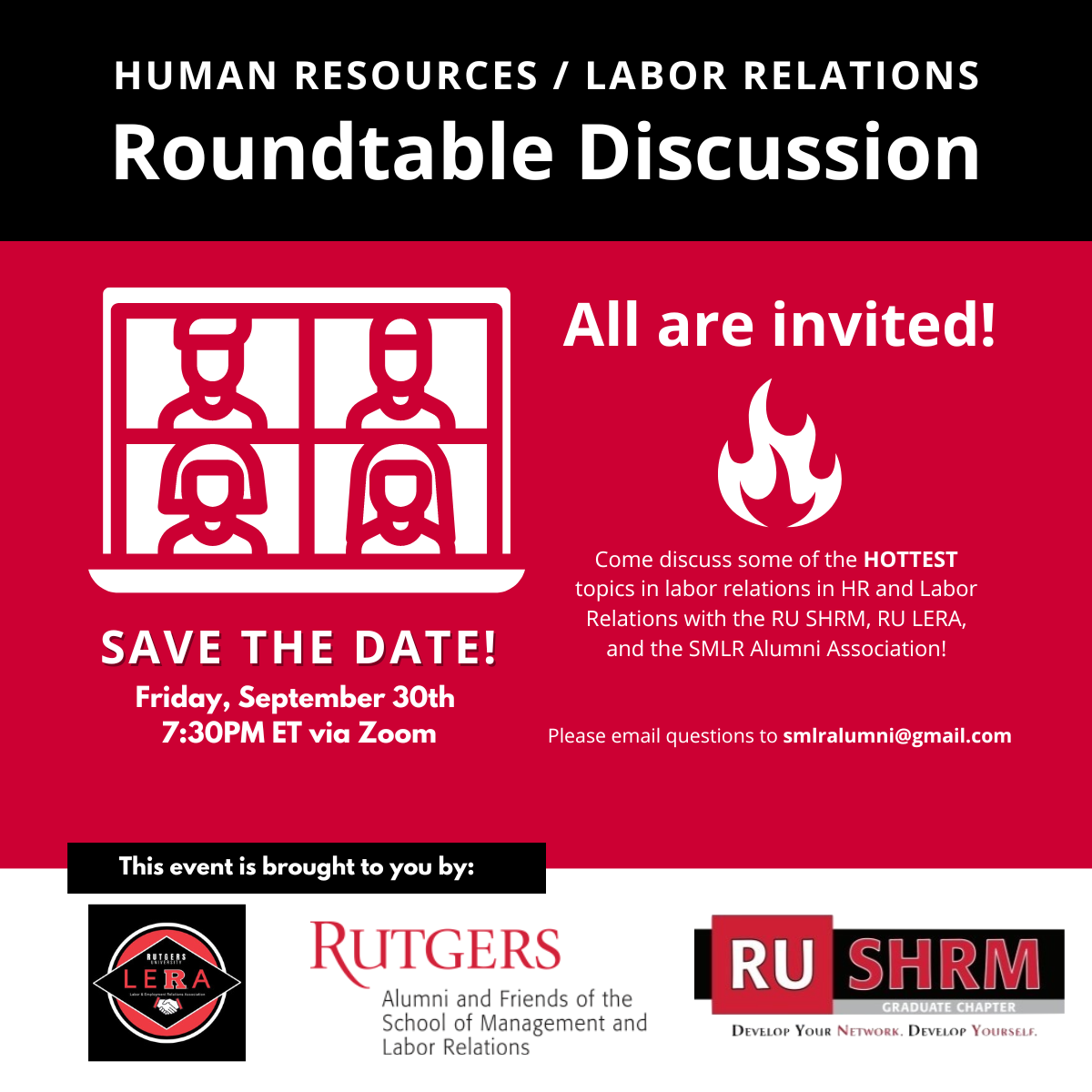Image of SMLR Alumni Association HR/LR Roundtable Discussion Virtual Event