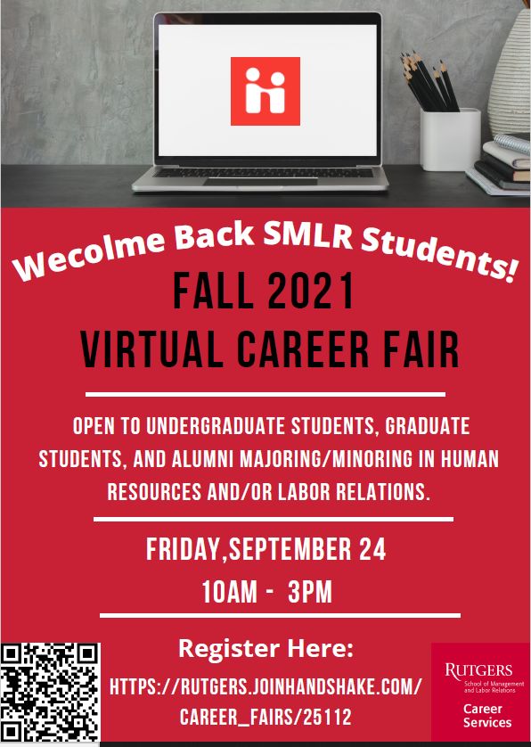 SMLR Fall 2021 Virtual Career Fair - September 25