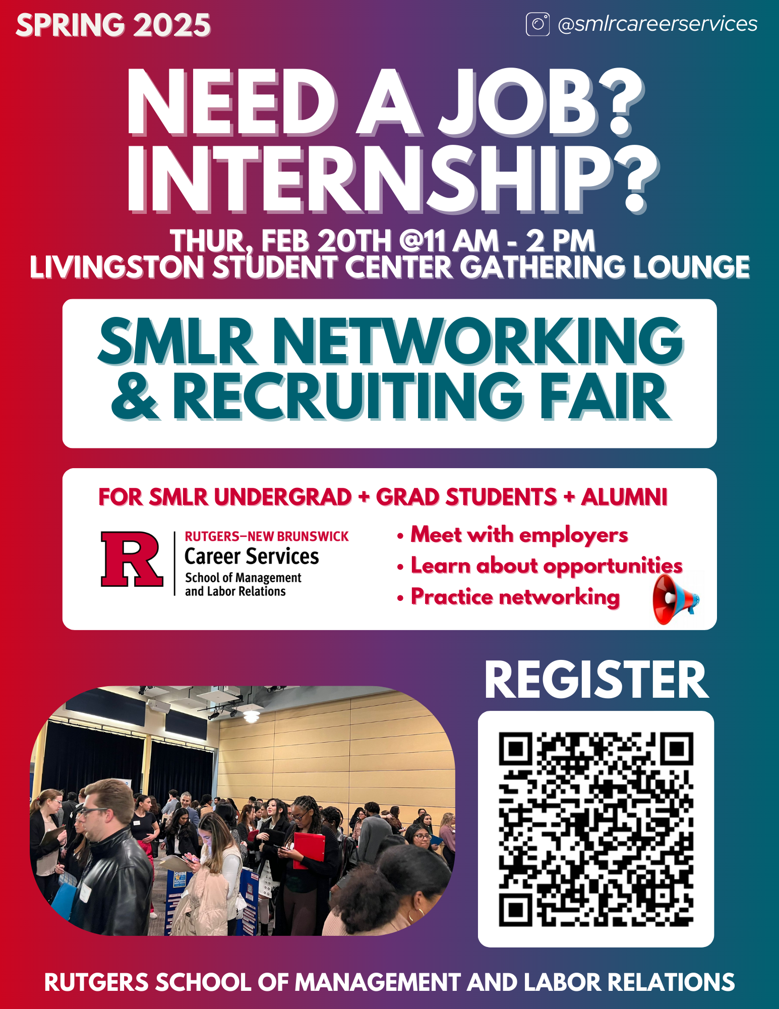 Image of SMLR Networking & Recruiting Event Flyer