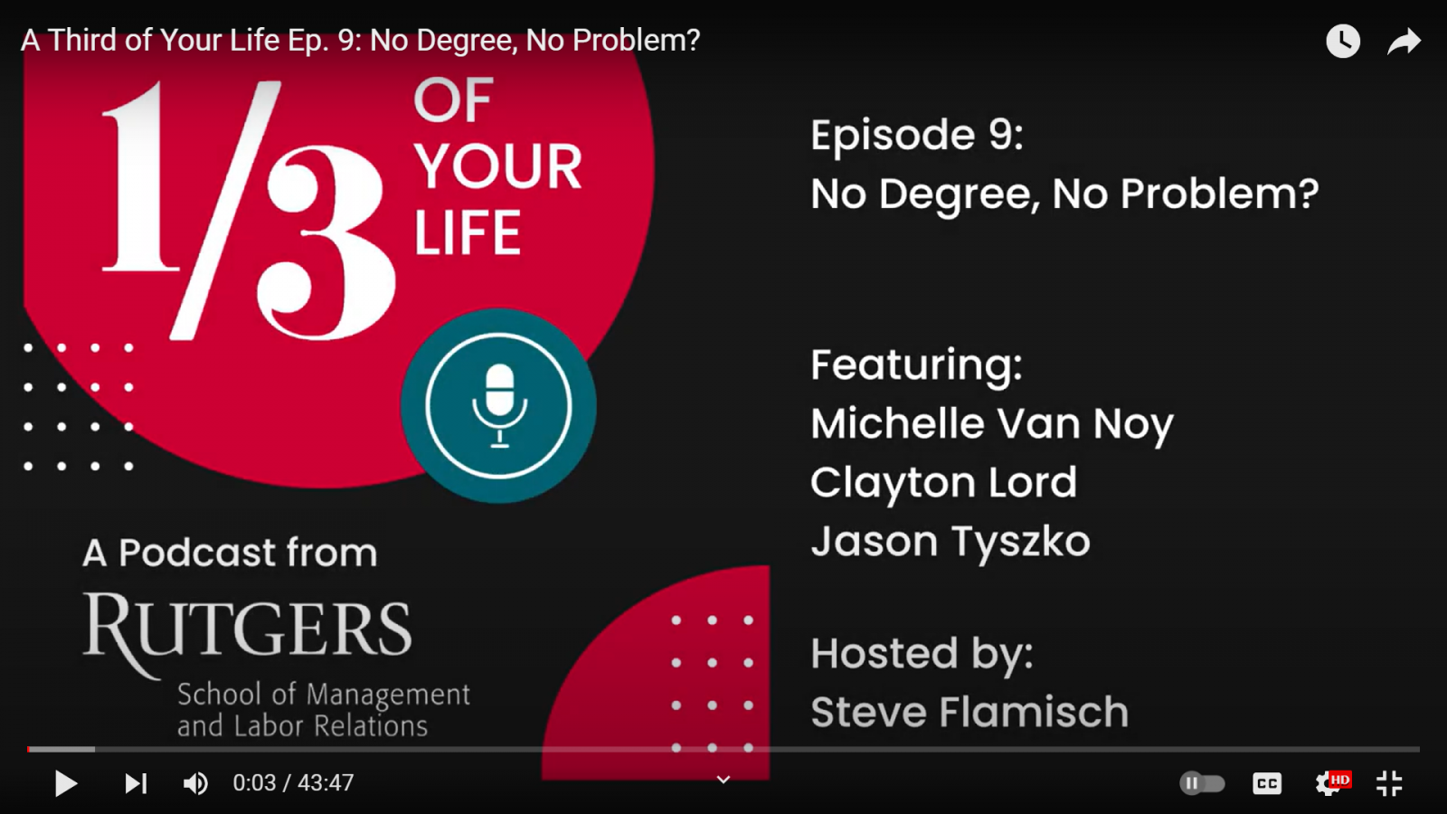 1/3 of your life podcast ft. Michelle Van Noy