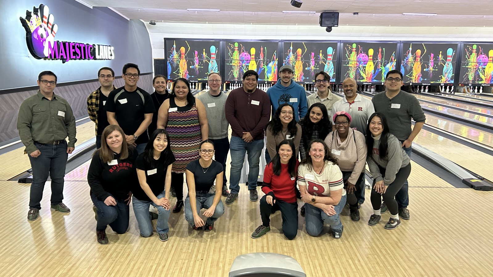 Image of SMLRAA and friends at Bowling Mixer Event