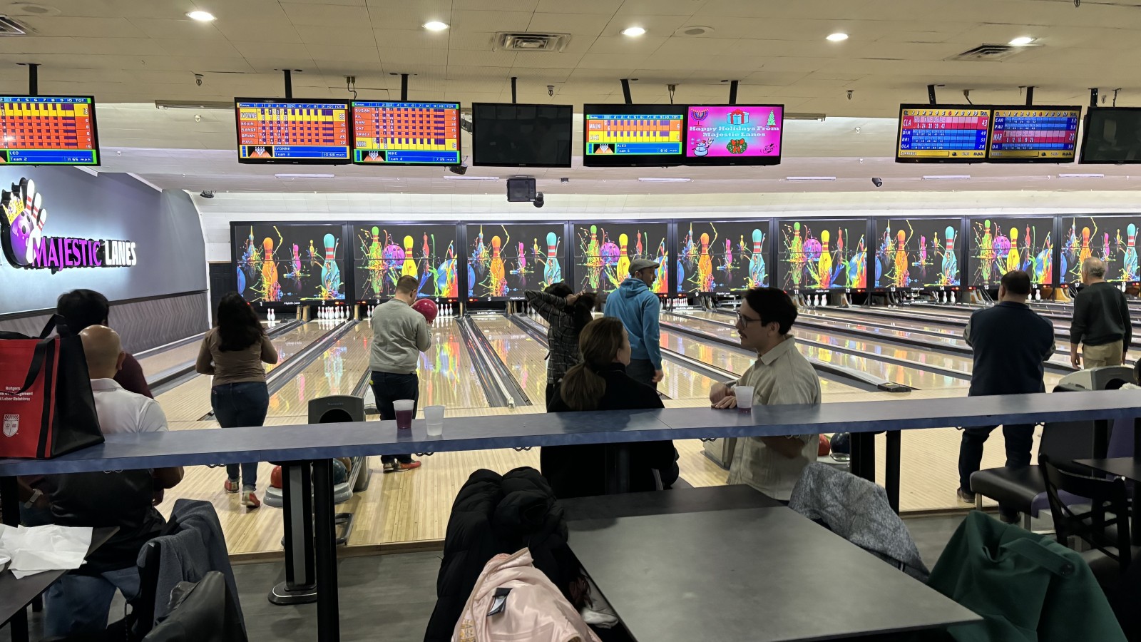 Image of SMLRAA and friends at Bowling Mixer Event