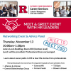Image of flyer for Networking & Advice Panel with Senior HR Leaders