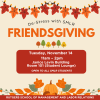 Graphic for Friendsgiving Event (fall leaves, fall colors)