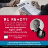 Image of RU Ready? How to Prepare for a Virtual Interview