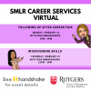 Image of Career Services Webinar Flyer - Following Up After a Career Fair 2/14/22