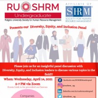 Image of RU SHRM UG Diversity, Equity and Inclusion Event