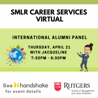 Image of Career Services Virtual Flyer - April 21,2022