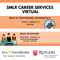 Image of Career Services Virtual Flyer - Feb. 23, 2022