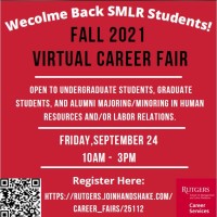 Image of Fall 2021 SMLR Virtual Career Fair