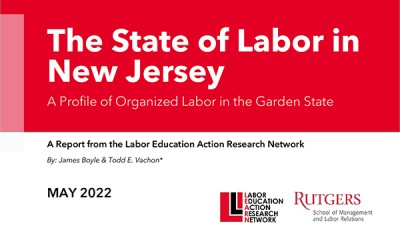 photo of The State of Labor in New Jersey Report cover